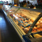 Air Cooling Delicatessen Supermarket Meat Display Freezer